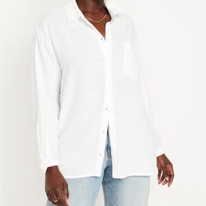 NWT linen button down